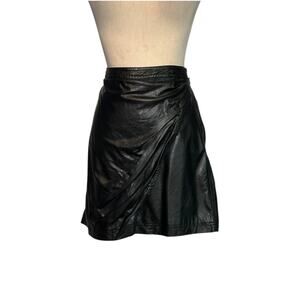 FREE PEOPLE Fake Out Faux Leather Mini Skirt Women’s 4